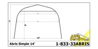 Abri d'auto 14' x 20'